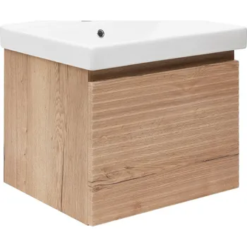 Šatní skříň Naturel Koupelnová skříňka s umyvadlem Savona 58x43x44,8 cm dub halifax mat SAVONA60DHU1