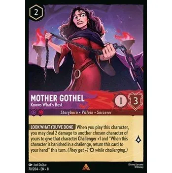 Sběratelská karetní hra Mother Gothel 070/204 - Reign of Jafar Typ karty: Standard