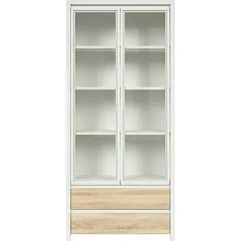 Knihovna Brwcz KASPIAN REG2W2S bílá/dub sonoma / 4BAL /