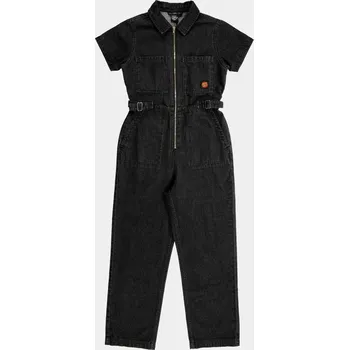 Dámské šaty SANTA CRUZ šaty - Line Up Utility Jumpsuit Black Wash (BLACK WASH) velikost: 10
