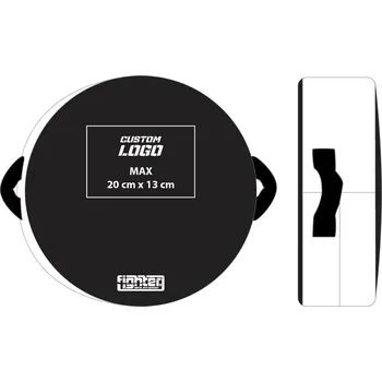 Lapa na box a MMA Kulatá lapa Fighter - vlastní potisk bílá