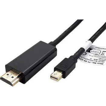 Video kabel Value DisplayPort - HDMI kabel, miniDP(M) -> HDMI(M), 4K 60Hz, 2m - 11.99.5796
