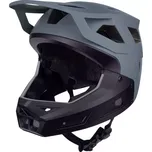 přilba FORCE DROP downhill, šedo-černá L-XL