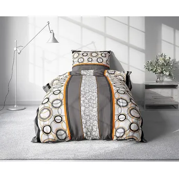 Povlečení Top textil Bavlněné povlečení Design kruhy 140x200, 70x90 cm