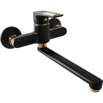 Vodovodní baterie Rav slezák Dřezová - umyvadlová baterie RAV SLEZÁK Colorado bez výpusti 150 mm černá matná/zlatá CO301.5/23CMATZ