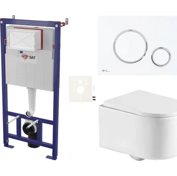 Klozet Siko Závěsný wc set do lehkých stěn / předstěnová SAT SSREX7276K