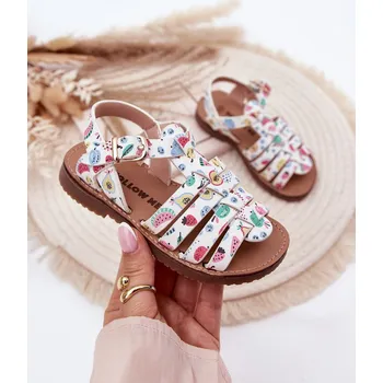 Dívčí obuv Dětské Sandály Dívčí Z Eko Kůže Leopard Mariana Barva: Barevná, Velikost: 28