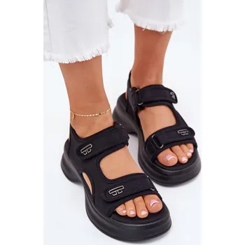 Dámské sandále Dámské sandály se zlatými detaily Luvira Barva: Černá, Velikost: 41