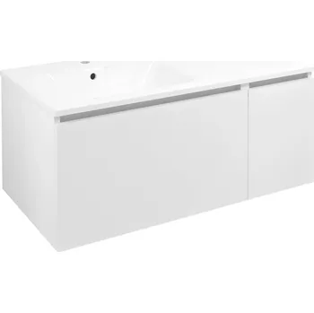 Umyvadlo Sapho LOREA skříňka 100x46x51,5cm (70+30cm), levá, bílá mat
