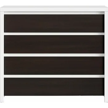 Komoda Brwcz KASPIAN KOM4S bílá/wenge / 2BAL / ***
