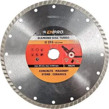 Brusný kotouč Enpro Kotouč diamantový turbo Ø 230 x 22.2 mm,