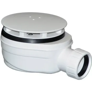 Sifon Polysan Vaničkový sifon nízký průměr otvoru 90 mm, DN40, krytka bílá 1716W