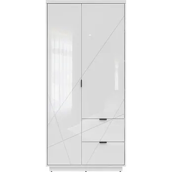 Šatní skříň Brwcz FORN SZF2D2S bílý lesk ***