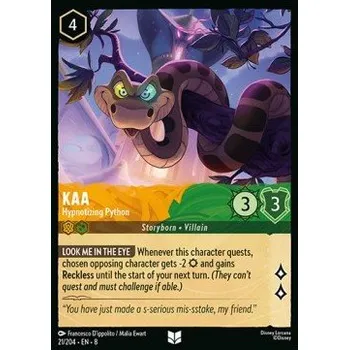 Karetní hra Kaa 021/204 - Reign of Jafar Typ karty: Standard