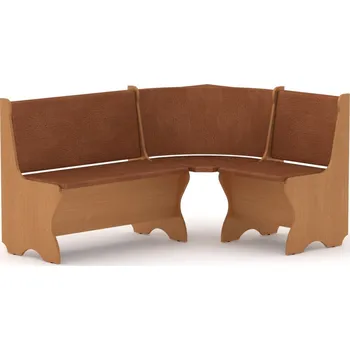 Jídelní set Vomaks Rohová lavice KANADA (Materiál potahu: vinyl - červená, Provedení: buk)