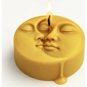 Svíčka Vonná svíčka Slunce a měsíc | 50 g | Svíčkománie3D | Barva: Žlutá