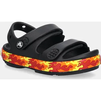 Chlapecká obuv Dětské sandály Crocs CROCBAND FLAMES SANDAL T 211269.CROCS.CROCBAND.F černá 99X, EUR 20/21