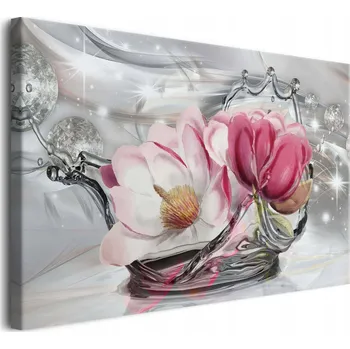 Obraz Obraz na plátně nástěnné obrazy do ložnice voda květiny koule 80x120cm