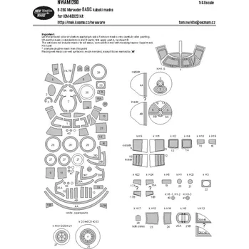Plastikový model New Ware 1/48 Mask B-26C Marauder BASIC (ICM 48323)
