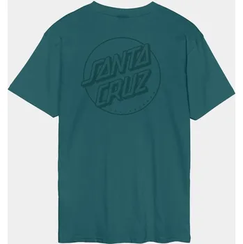 Pánské tričko SANTA CRUZ triko - Tonal Opus Dot Stripe T-Shirt Cosmic Teal (COSMIC TEAL) velikost: M
