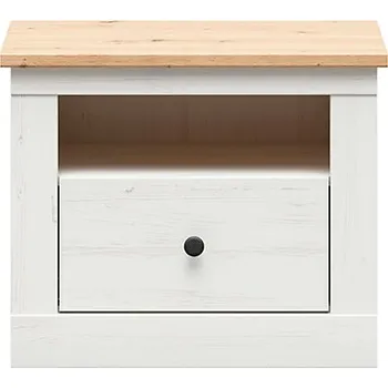 Noční stolek Brwcz FRIJA KOM1S borovice bílá andersen/dub artisan / 1BAL /