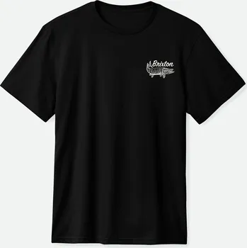 Pánské tričko BRIXTON triko - Muskie S/S Stt Black Worn Wash (BKWOW)