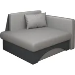 Tempo Kondela Rozkládací křeslo, šedá/tmavě šedá, KUBOŠ NEW UNI