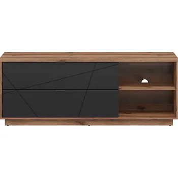 Televizní stolek Brwcz FORN RTV2S dub delano tmavý/černý mat