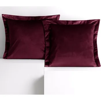 Povlak na dekorativní polštářek Sada 2 ks povlaků na polštáře AmeliaHome Velvet Side červená, velikost 45x45