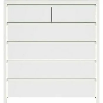 Komoda Brwcz KASPIAN KOM6S bílá/bílá matná / 2BAL /