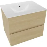 Naturel Koupelnová skříňka s umyvadlem Verona 60x50x45,5 cm světlé dřevo mat VERONA60SDU3