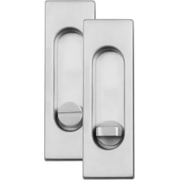 Nábytkové kování Naturel Mušle FT3663 hranatá WC chrom broušená 125x40x13 FT3663AROCSHRWC