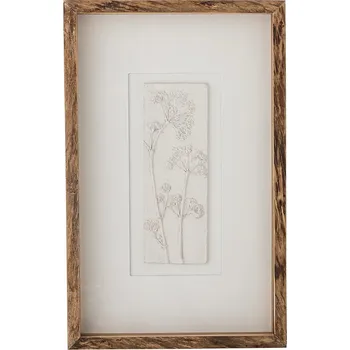 Nástěnná dekorace Bloomingville 30,5 x 48,5 x 5 cm 82064639 béžová 12X