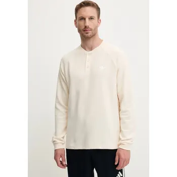 Pánská mikina Mikina adidas Originals Essentials pánská, béžová barva, hladká, JX2757 08X, vel. M