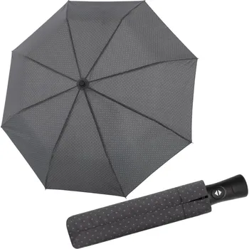 Deštník Doppler Fiber SUPERSTRONG - pánský plně automatický zesílený deštník puntík