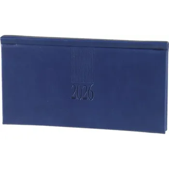 Diář Diář týdenní kapesní A6 horizontální Vivella - koženka modrá