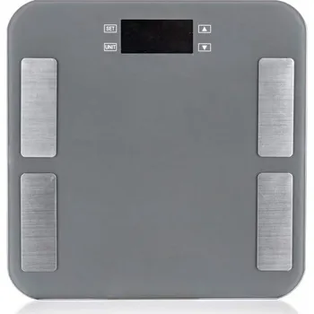 Osobní váha Pretty up Váha osobní digitální diagnostická PU-014D, 180 kg, stříbrná