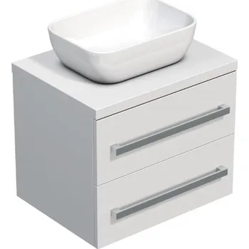 Ložnice Swiss aqua technologies Koupelnová skříňka s krycí deskou SAT Cube Way 60x53x46 cm bílá lesk CUBE461603BI45