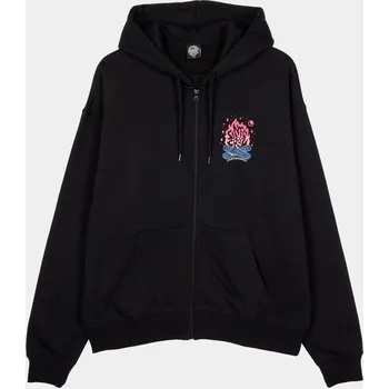 Pánské oblečení SANTA CRUZ mikina - Starry Campfire Zip Hood Black (BLACK) velikost: 12