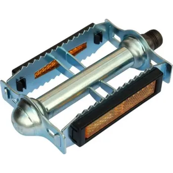 Pedál na kolo retro pedály kovové na stará kola - Stříbrná, Pár