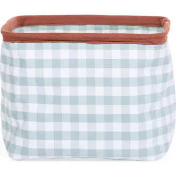 Úložný box Childhome Koš na hračky 20x20x25 cm Vichy Sage Green