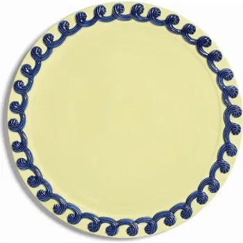 Talíř Servírovací talíř &k amsterdam zelená barva 2827.03 70X