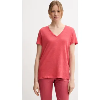 Plátěné tričko United Colors of Benetton 37UJD401Q červená 33X, vel. M