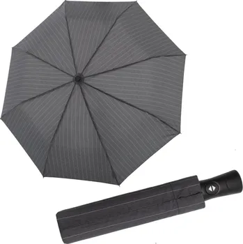 Deštník Doppler Fiber SUPERSTRONG - Pánský plně automatický zesílený deštník pruhovaný