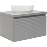 Naturel Koupelnová skříňka pod umyvadlo Savona 98x43x44,8 cm šedá mat SAVONA100GMD