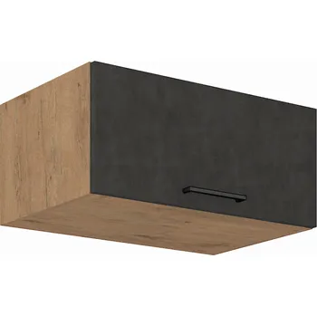 Kuchyňská skříňka Tempo Kondela Horní skříňka, dub lancelot / šedá matná, VEGA 80 Nagu-36 1F