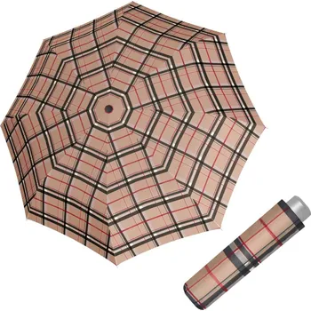 Deštník Doppler Mini Light Check - pánský skládací deštník