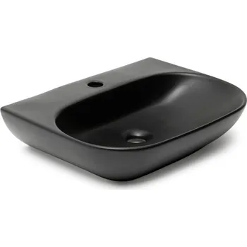 Swiss aqua technologies Umyvadlo SAT Brevis 50x38,5 cm bez přepadu černé SATBRE5038RBKM