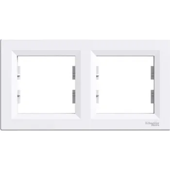vypínač a zásuvka Rámeček Schneider Electric Asfora dvojnásobný horizontální