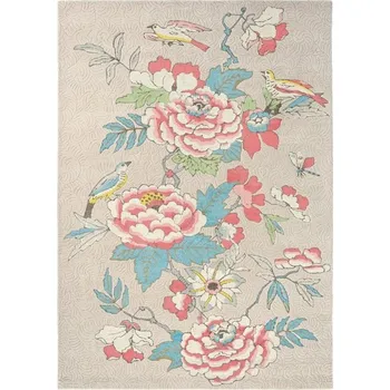 Koberec Vopi Kusový květinový koberec Wedgwood Paeonia Blush coral 37902 Brink & Campman (Varianta: 120 x 180)